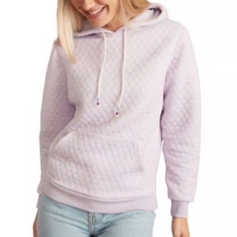 VGUC Marine Layer Corbett diamond Quilted lavender hoodie sz M